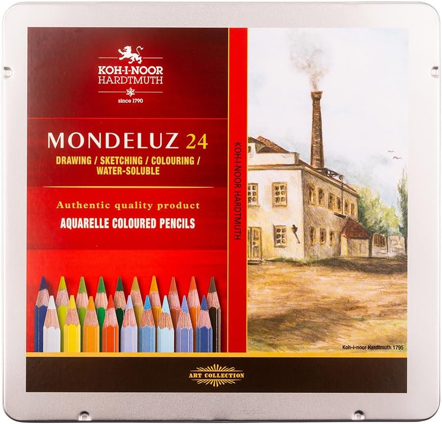 Koh-I-Noor Mondeluz Landscape Aquarell Coloured Pencils (Set of 24)