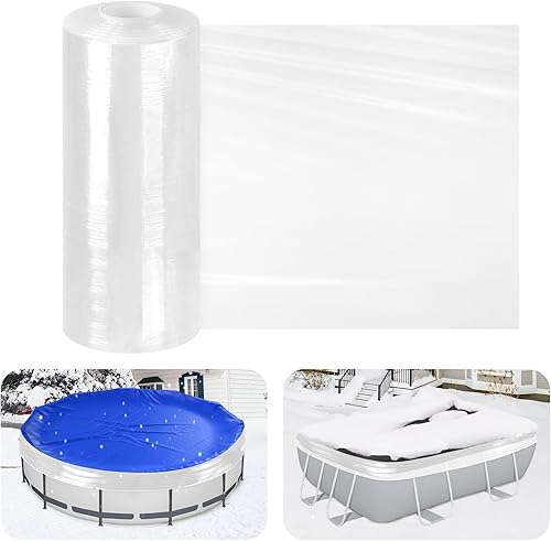 Miniatura 10 de Cubierta de invierno de 1050 pies para piscinas sobre el suelo, cubierta de sello para piscinas sobre el suelo, cubierta transparente para una