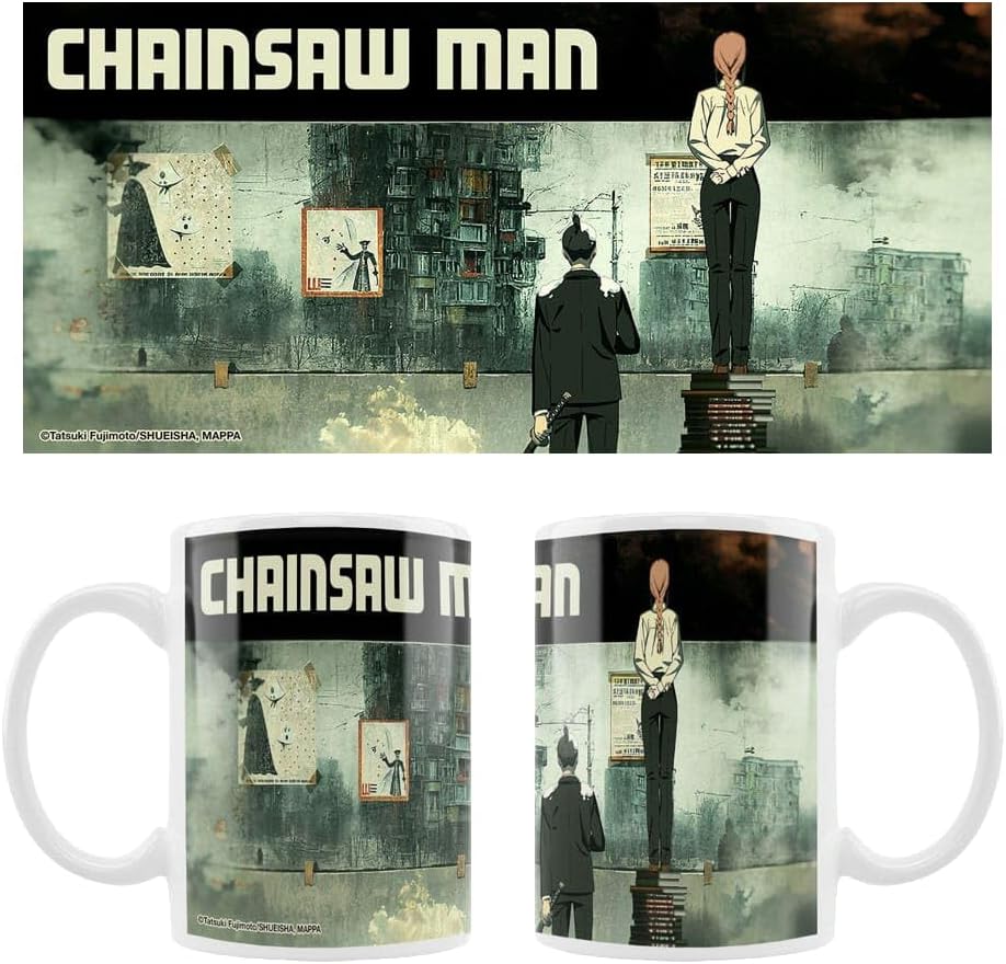 Crunchyroll - Chainsaw Man - Motif: Aki & Maki - Mug - 320 ml - Original & Licensed