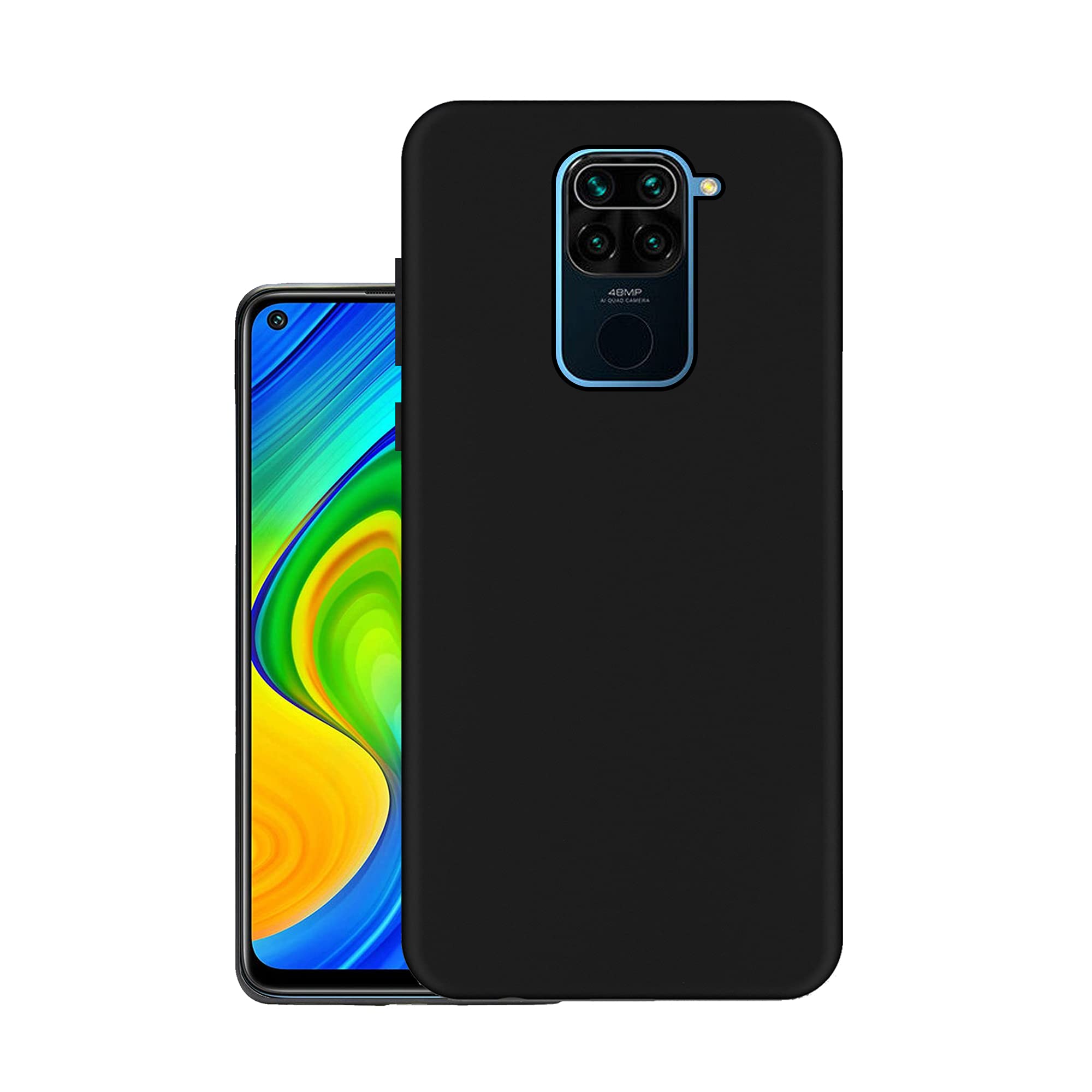 HELLO ZONE Exclusive Matte Finish Soft Rubber Back Case Cover for Xiaomi Mi Redmi Note 9 - Black (B08GLYX1FZ) Amazon Price History, Amazon Price Tracker