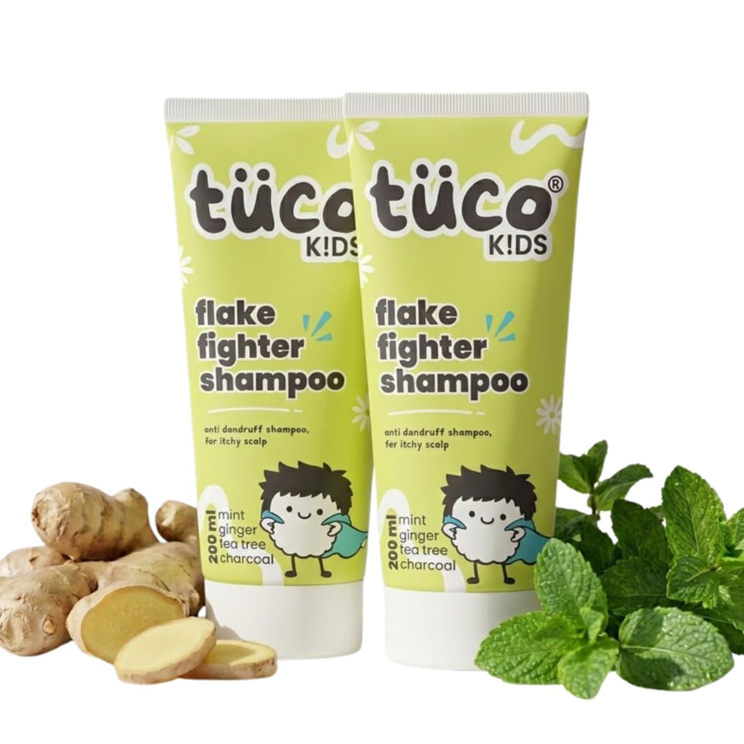 TuCo Kids Anti-Dandruff Shampoo With Wintergreen, Mint & Activated Charcoal | For Itchy Scalp & Rough Hair |Ph5.5, Vegan & Tear Free | Ages 2-5, 4-10, 10-15 Years | 200Ml-image-31