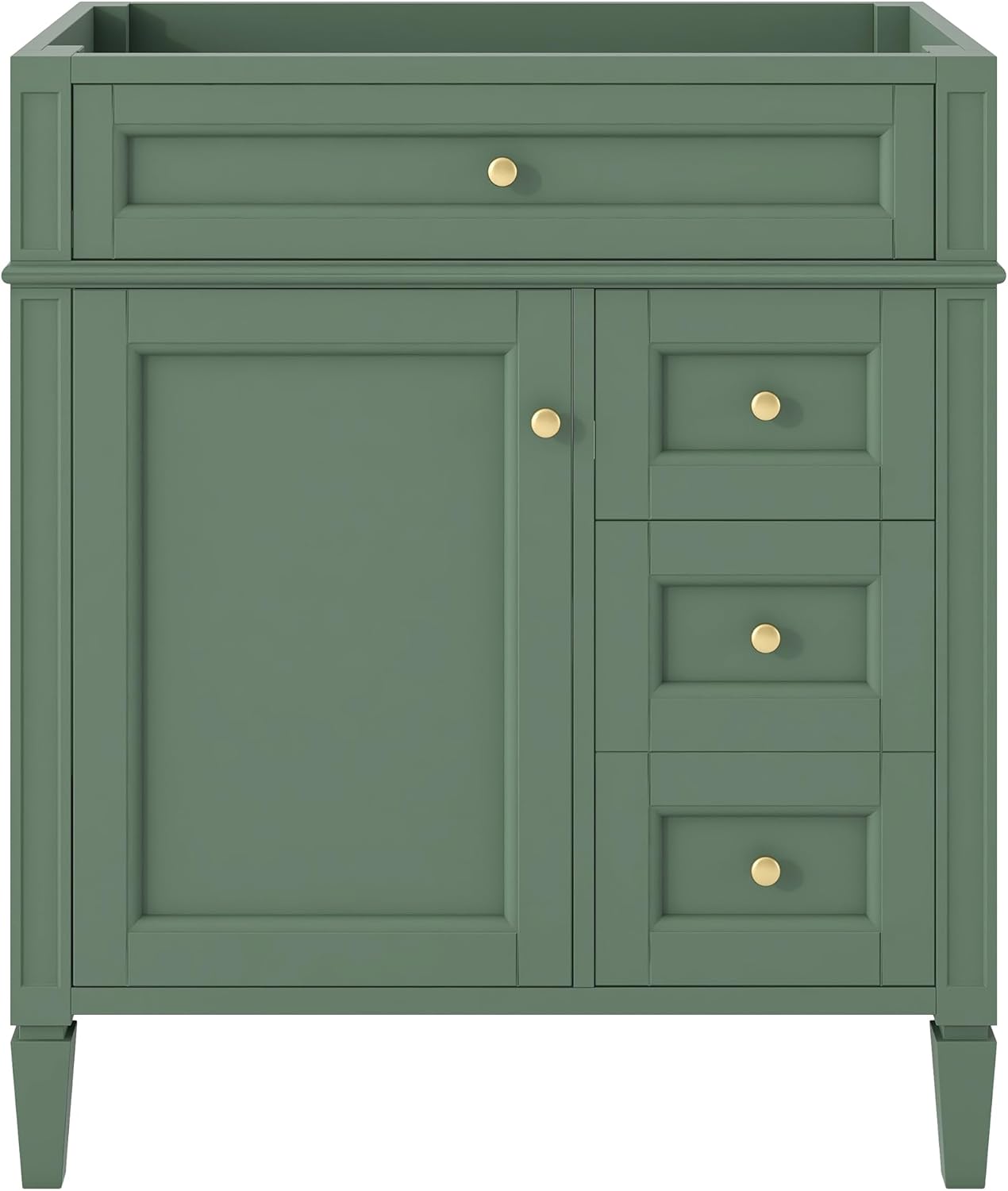 Amazon.com: 30" Bathroom Vanity Without Sink, Wood Under Sink Bathroom ...