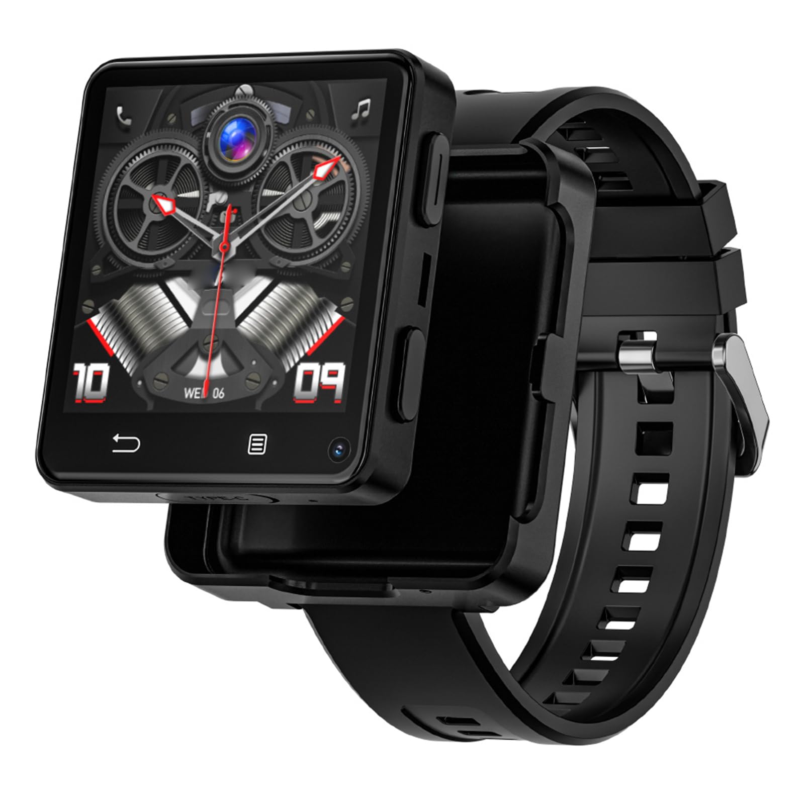 Aoresac wasserdichte Smartwatch mit 2,64-Zoll-Touchscreen, GPS und BT, Schrittzähler, für Navigation und Musik, 4 GB + 64 GB Speicher
