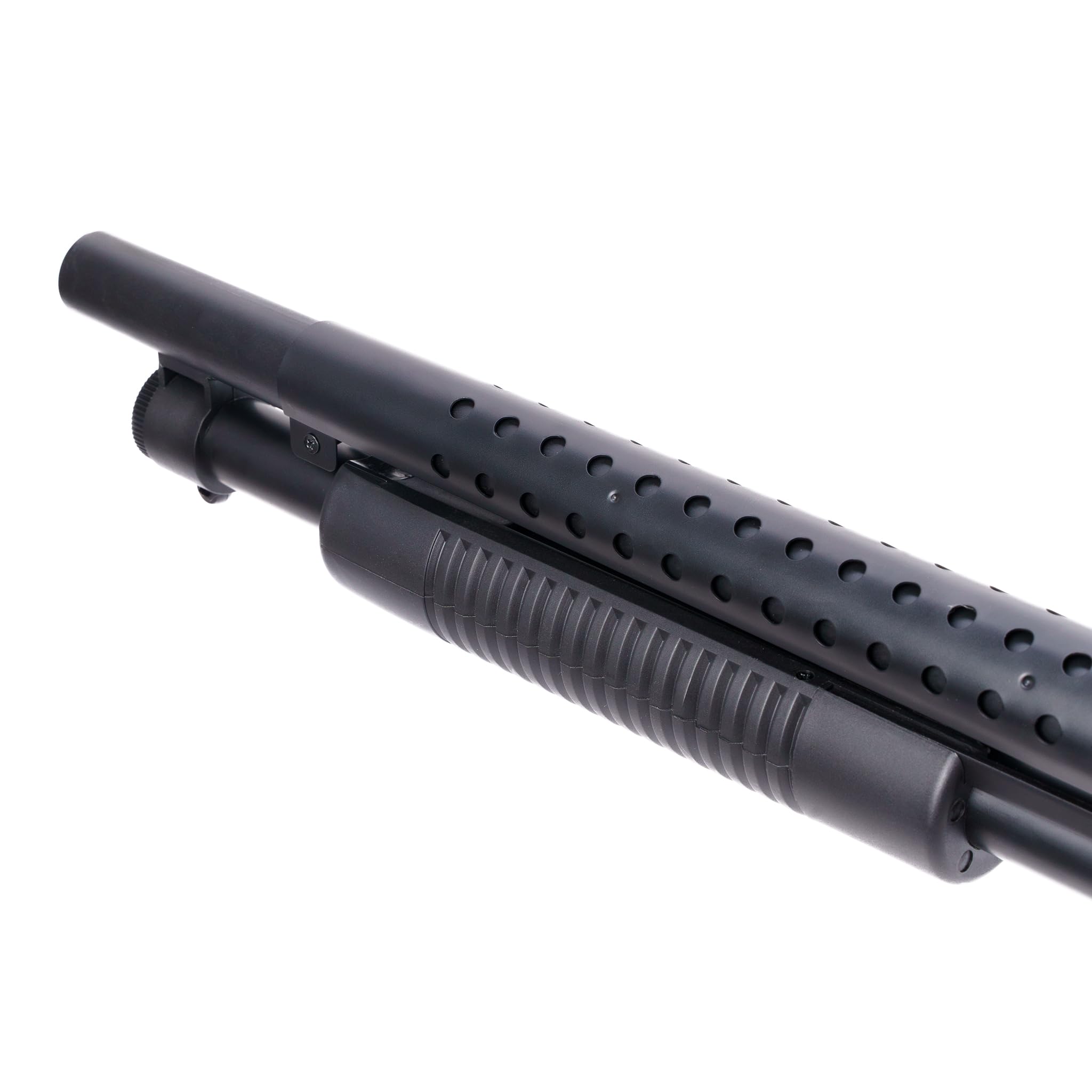 Fucile Softair a Pompa M47D con Caricatore Estraibile, carichino e 1000 Pallini da 6mm, potenza 0,9Joule - Perfetto per Iniziative di Softair, Nero, 65x17 cm