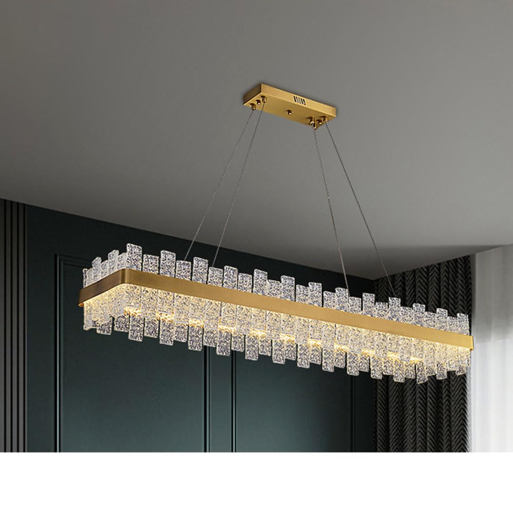 KXEcoLife Crystal Ceiling Light Home Lighting Water Ripple Lamp Elegant Chandelier Upscale Decor Statement Designer Interior Round Light,80cm