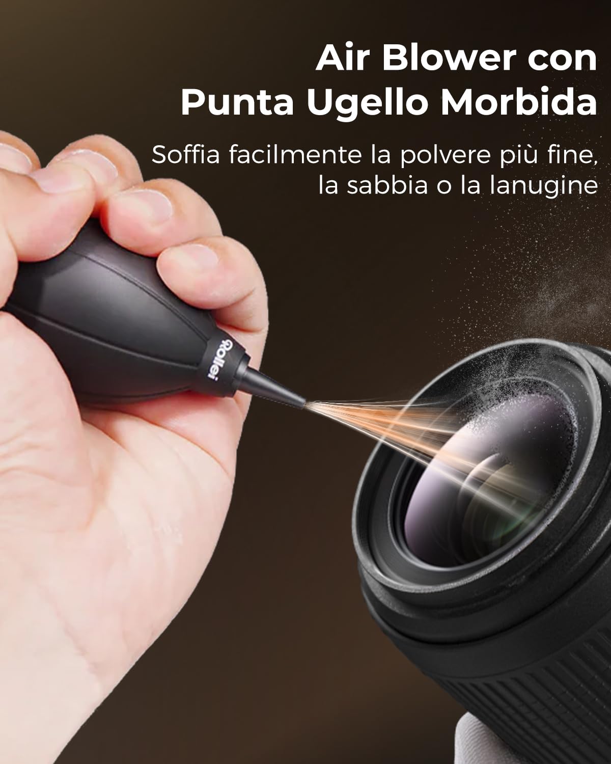 Kit Pulizia Macchina Fotografica Travel, Rollei 7 in 1 Kit Pulizia Camera Fotografica con Lenspen/Air Blower/Liquido Pulizia/Panni per la Pulizia, Kit Pulizia Fotocamera per Nikon Sony Canon