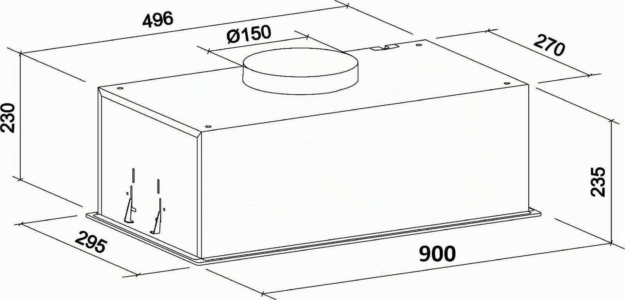 GURARI Campana Extractora 217 WH 90 Pr - Empotrada 90 cm, Blanco, Cristal, 1000 m³/h, Tiras LED, Mando a Distancia