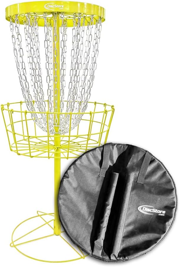 Disc Store Grow The Sport Elite Disc Golf Basket - PDGA Championship Level Approved - Portable Disc Golf Target for Professional Competition and Practice - 27 Heavy Duty Chains