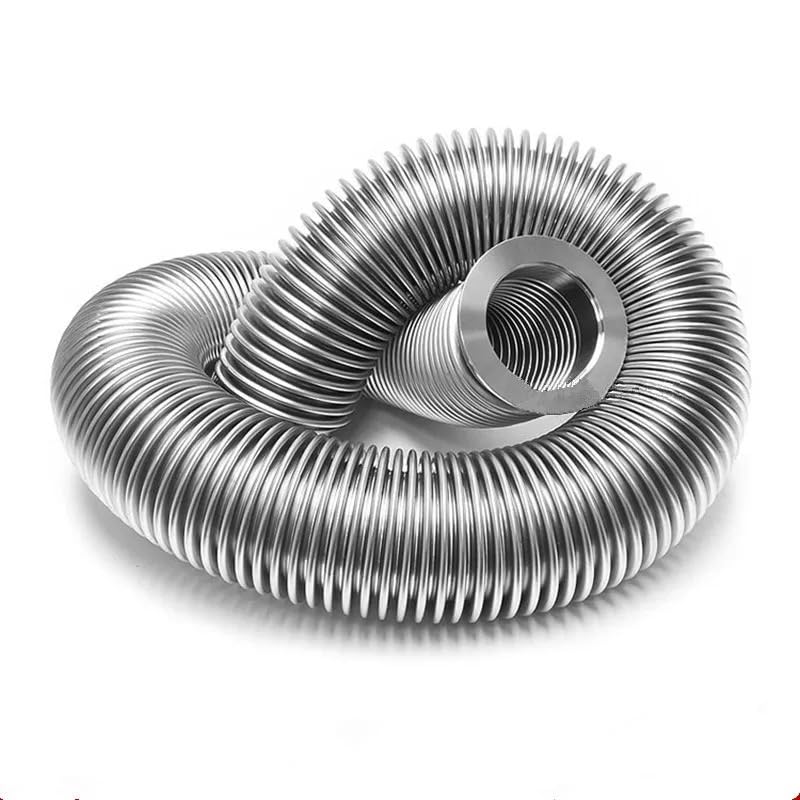 Manguera Flexible Zion KF-50, tubo de fuelle corrugado al vacío de acero inoxidable, 100-1000mm, 1 ud.(KF50-1000mm 1Pc)