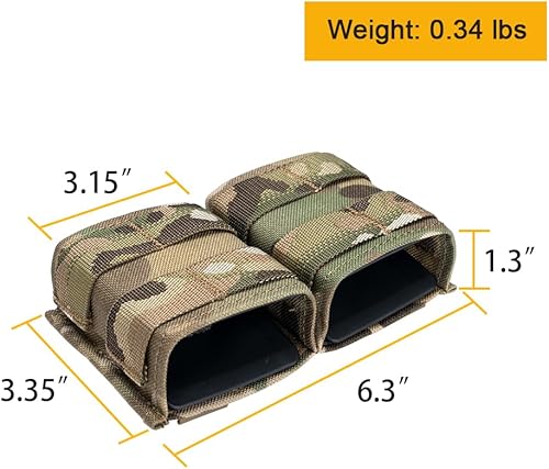 Miniatura 3 de IDOGEAR - Bolsa para rifle Molle de 0.219 in, soporte para cargador de cargador con parte superior abierta para AR Mag con inserto de liberación
