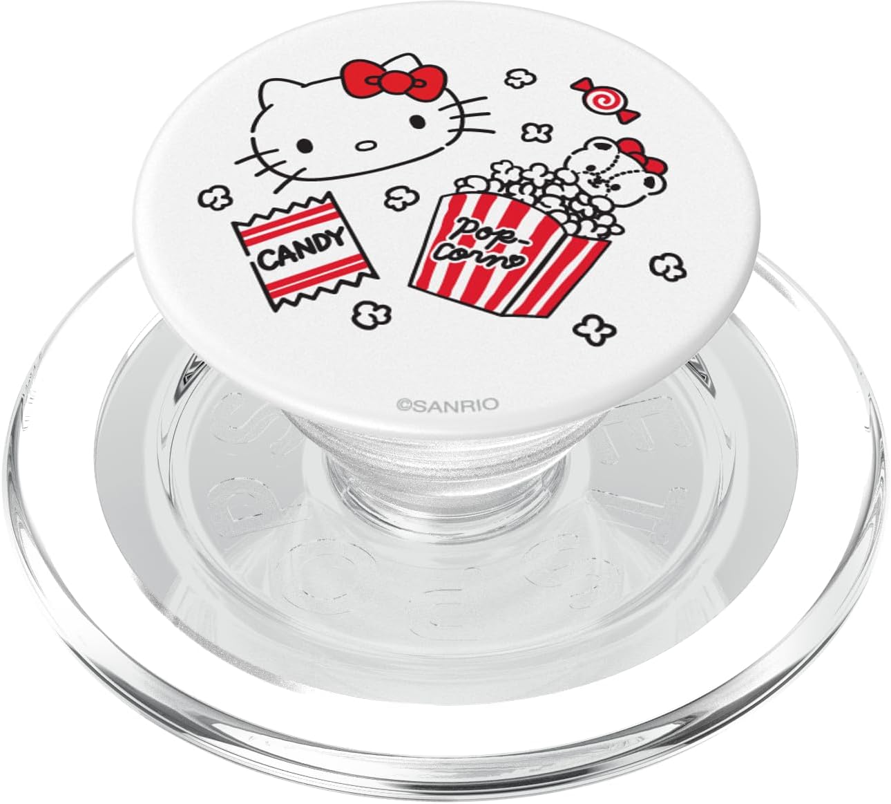 Hello Kitty Candy Popcorn Teddy Bear PopSockets MagSafe PopGrip for iPhone