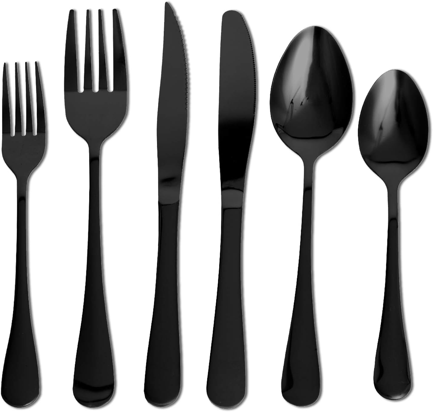 Fanciher 24Piece Silverware Flatware Cutlery Set，Service