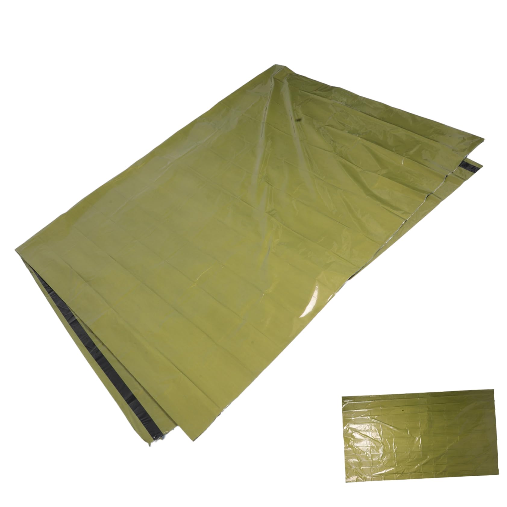 KOMBIUDA Sulated Emergency Tent Tarp Camping Bivy Tent Survival Blanket Thermal Insulation for Outdoor Activities