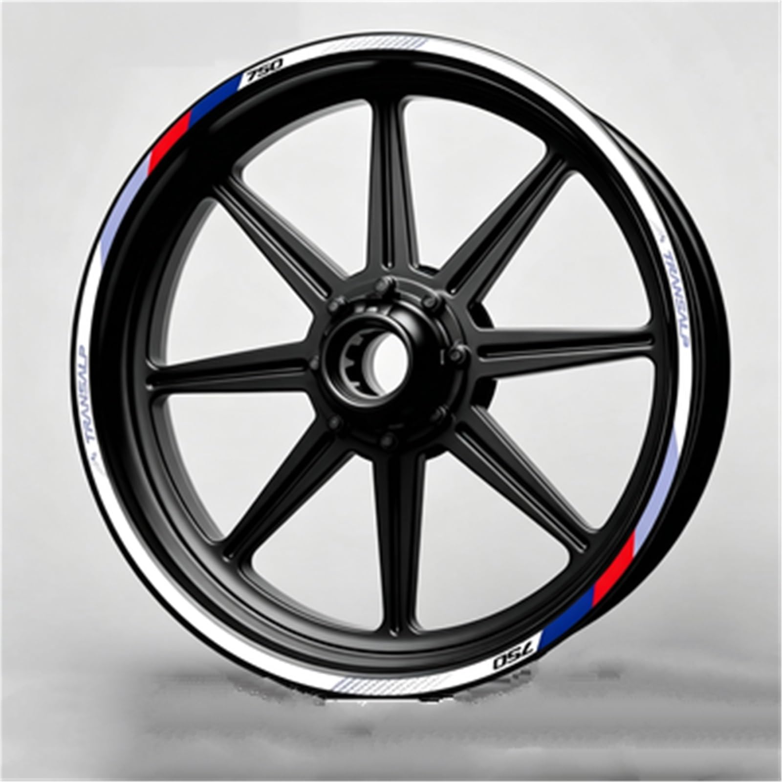 Reflective Motorcycle Wheel Sticker Rim Decal Hub Stripe Tape for XL750 for Transalp XL 750(Color1)