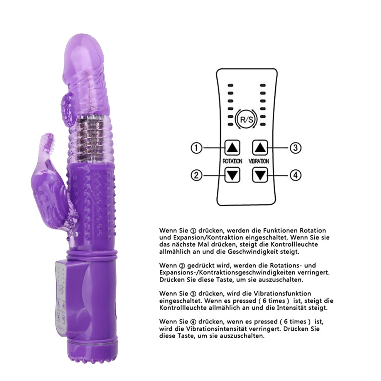 Vibrátǒre di Silicǒne,Vibratǒri Sessuáli per Donna Coppia con Vibraziǒne,Doppio Motore Massaggiatǒre Impermeabile Ricaricabile per Clitorǐde,Puntó g,Anále,Vaginále