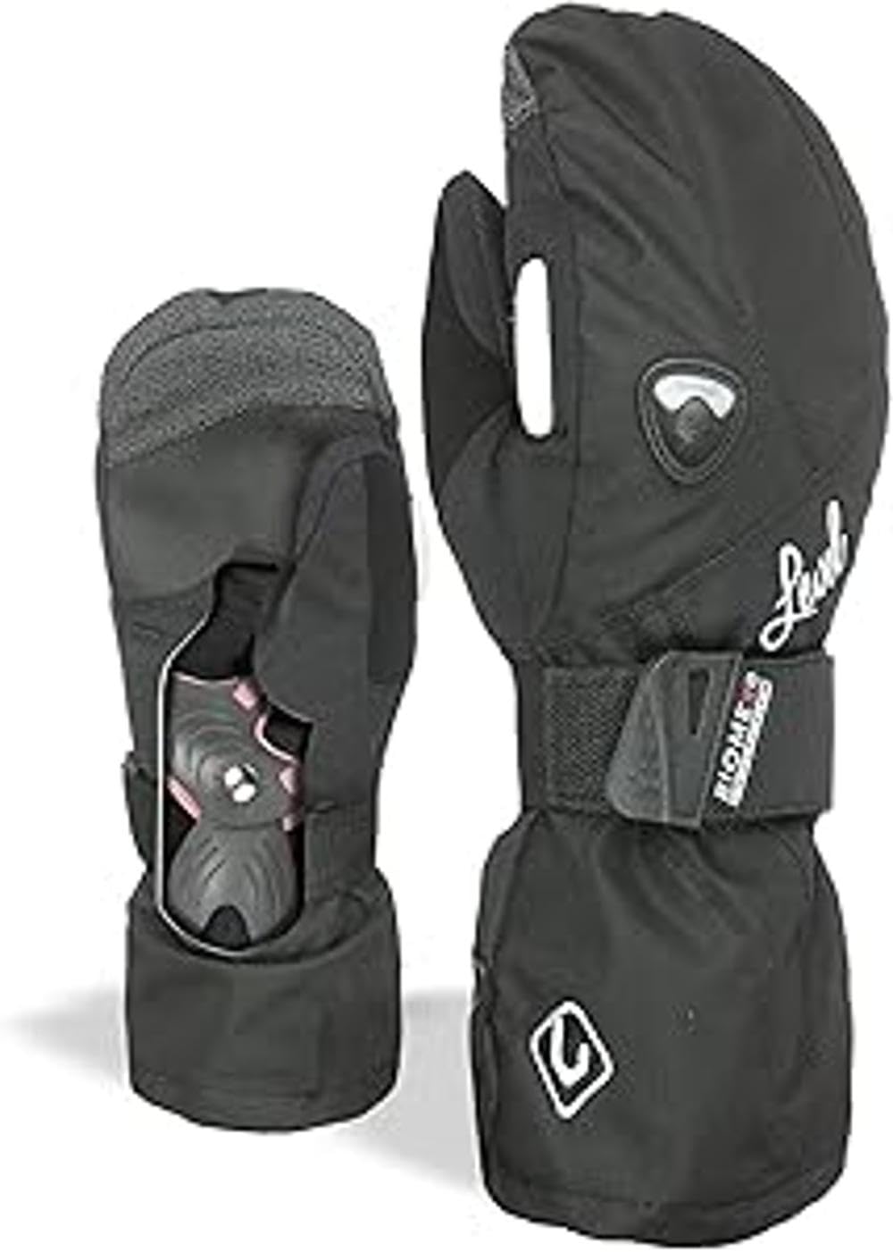 Level Butterfly - Guanti Sci Donna Invernali Protettivi, Impermeabili e Traspiranti, Guanti Termici con Polsino e Cinturino Regolabile, Abbigliamento Neve Donna per Sciatrici e Snowboarder, 1 Paio