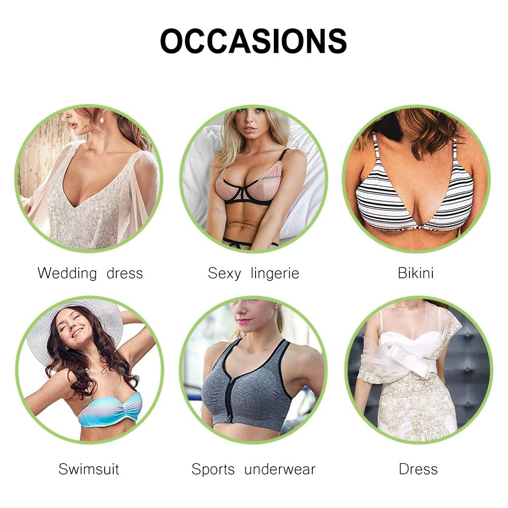 3 Paires Inserts Soutien-Gorge Push-Up Amovibles Respirants - Bonnets Mousse Pour Sport Yoga Bikini Robe
