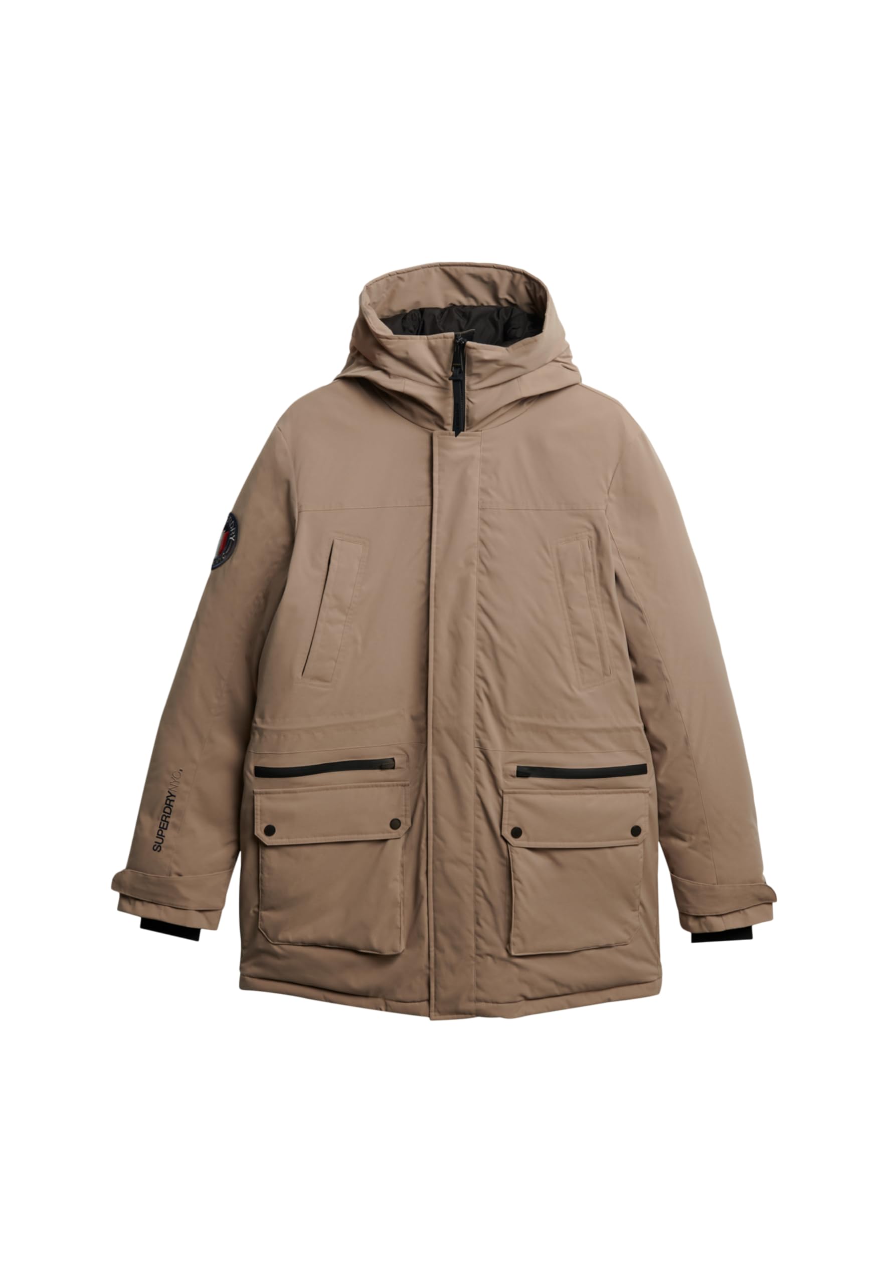 Superdry City Padded Parka Winter Jacket Men - S Beige