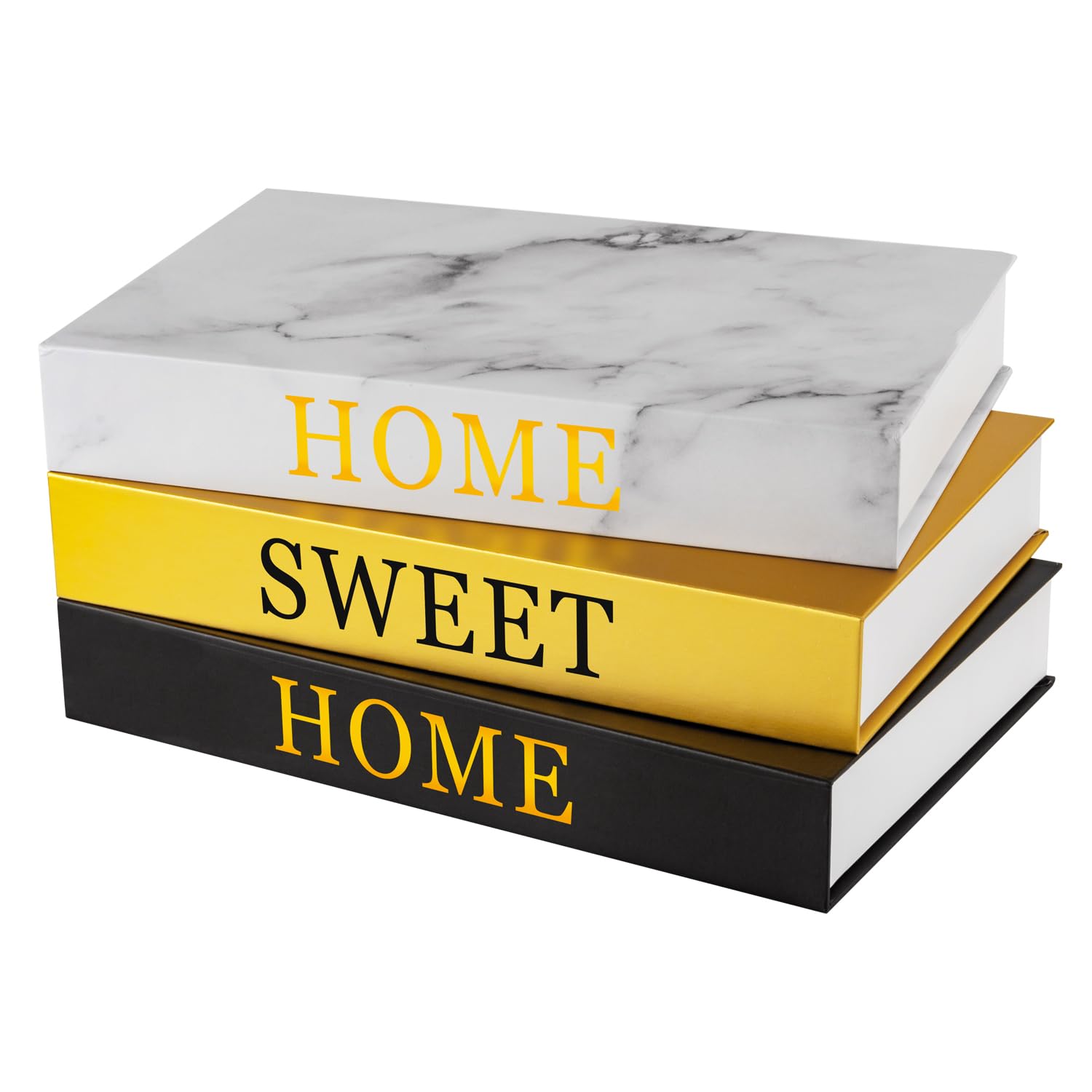 Livre décoratif Lot de 3 faux livres Home Sweet Home pour salon