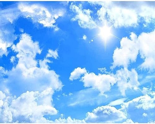 Miniatura 3 de Sky Wall Mural Cloud Wallpaper Ceiling Art Removable Wallpaper, Kids Room Bedroom Living Room Backdrop Wall Mural