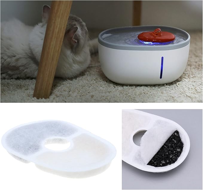 Filtros de Repuesto para Fuente de Agua Mascotas 8 Piezas miniatura 3