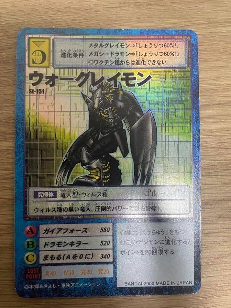 超ポイント祭?期間限定】 ウォーグレイモン 旧デジモンカード St-61 St