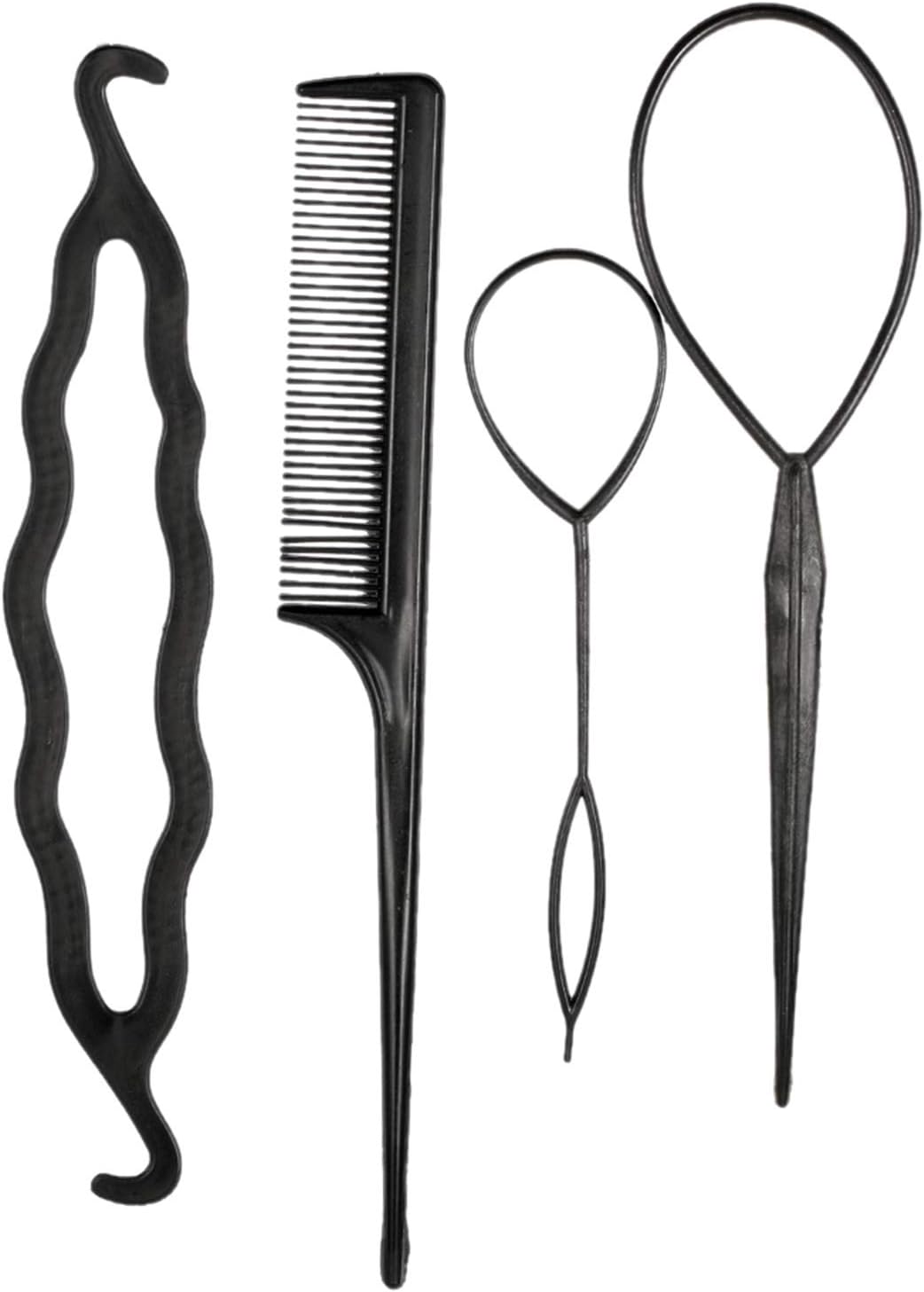 4Pcs Hair Twist Styling Clip Stick Pin Bun Braid Maker Hair Accessories Kit DIY Hair Style Tool