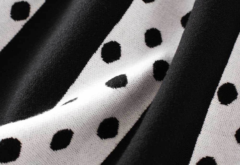Gonne Invernali Donna,Gonne A Pieghe per Le Donne Vita Elasticizzata Elegante Gonna A Vita Alta A Punto Onda Gonne Invernali Nere Maxi Gonne da Donna Gonna Grande in Maglia Pendolare
