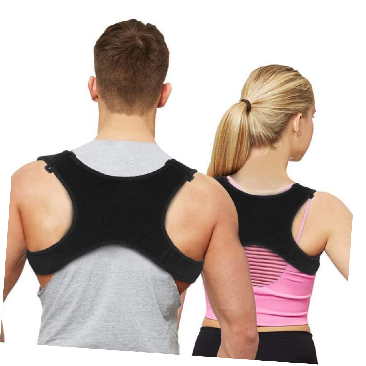 FRCOLOR Back Support Belt for Boy Girl Humpback Posture Breathable Shoulder Alignment Support for Teenagers and Workers