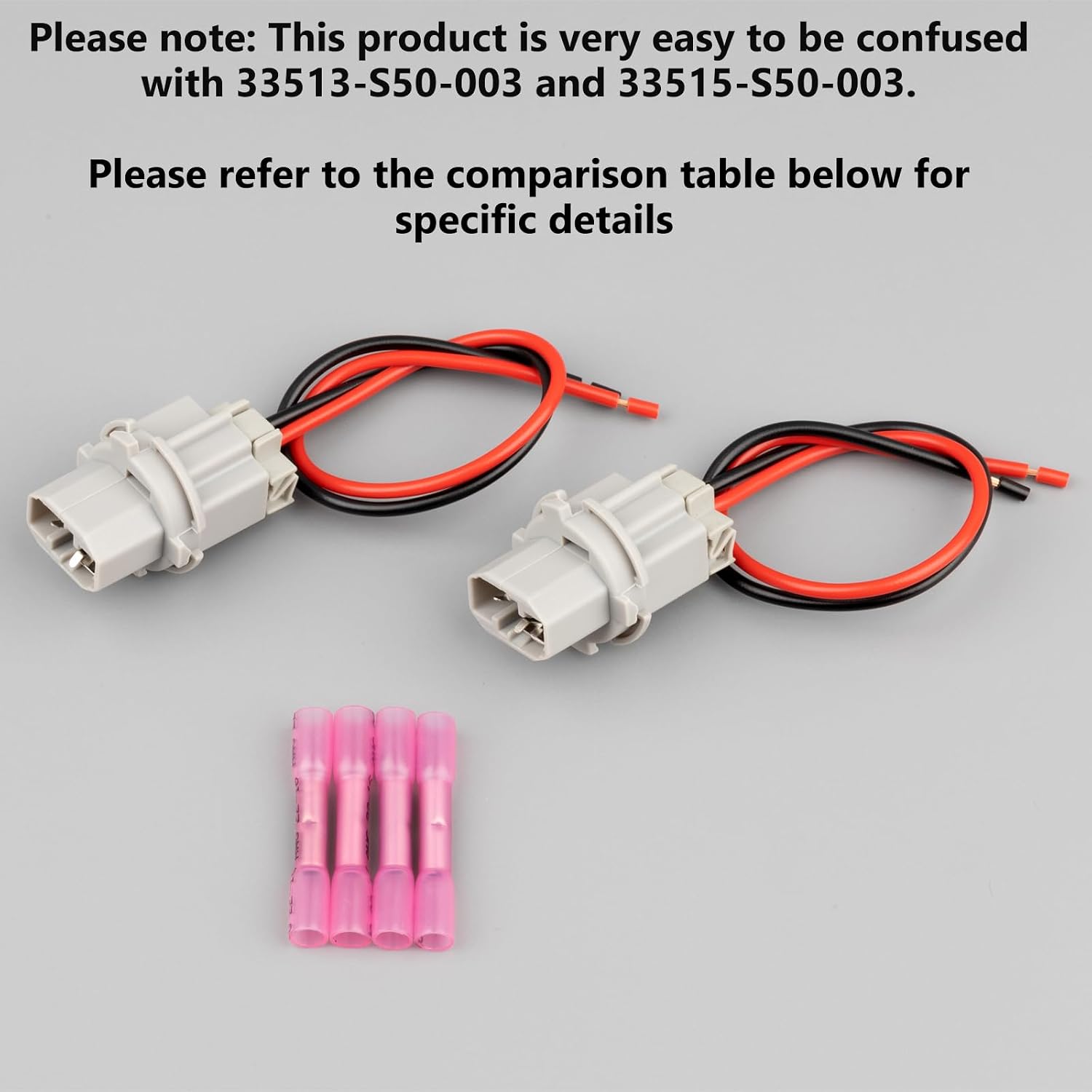 Rear Tail Lamp, Backup Reverse Light Socket Holder with Wire Harness Fit for Honda Accord Civic Odyssey for Acura CL RL TSX Replace OE 33514-S50-003 2PCS
