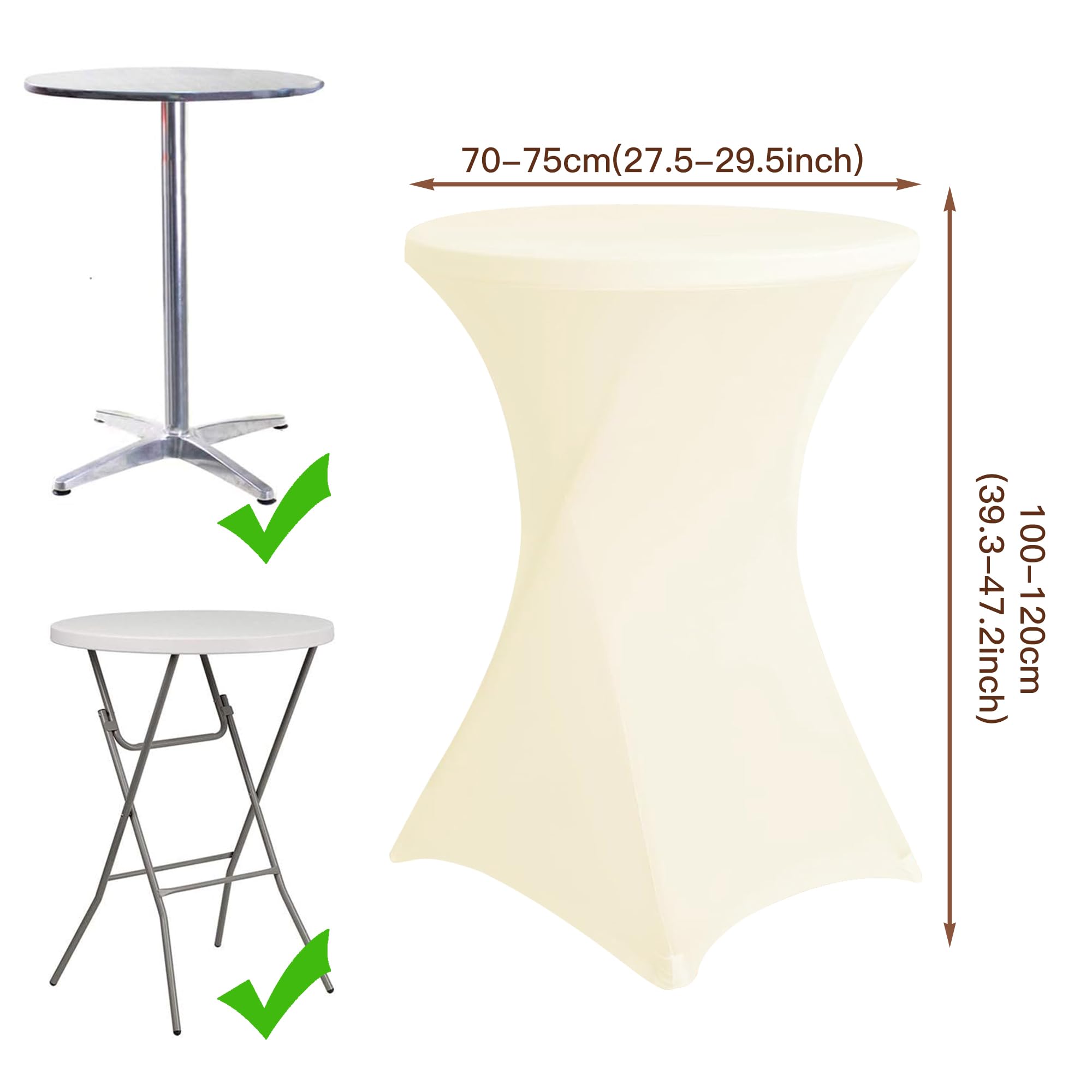 SUKAIKEQA Tovaglie elastiche stretch • Vari colori/dimensioni • Design moderno e minimalista • Facili da installare • Perfette per bar, tavoli rotondi, matrimoni, feste • Atmosfera elegante