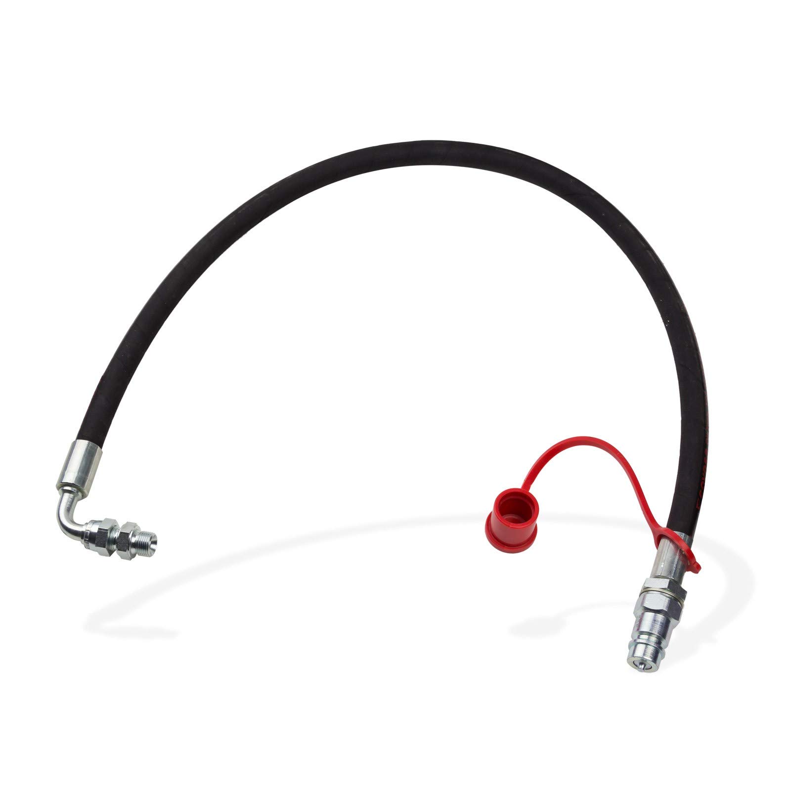DEMA Hydraulikschlauch 103 cm + Stecker Schott 12-L Größe 3, EN 853 DIN 20022 2SN-06/SAE 100 R2AT, 340 bar, vorkonfektioniert, für Oberlenker & Kipphänger