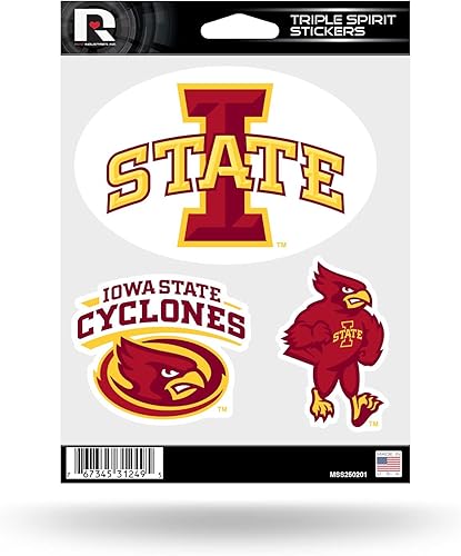 Miniatura 28 de Rico Industries NCAA - Lámina de adhesivos triple diseño de Alabama