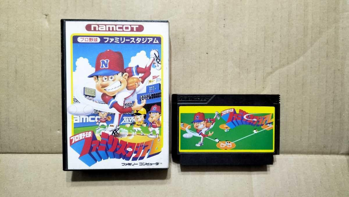 Amazon.co.jp: ファミリースタジアム プロ野球 ファミコン カセット 箱 