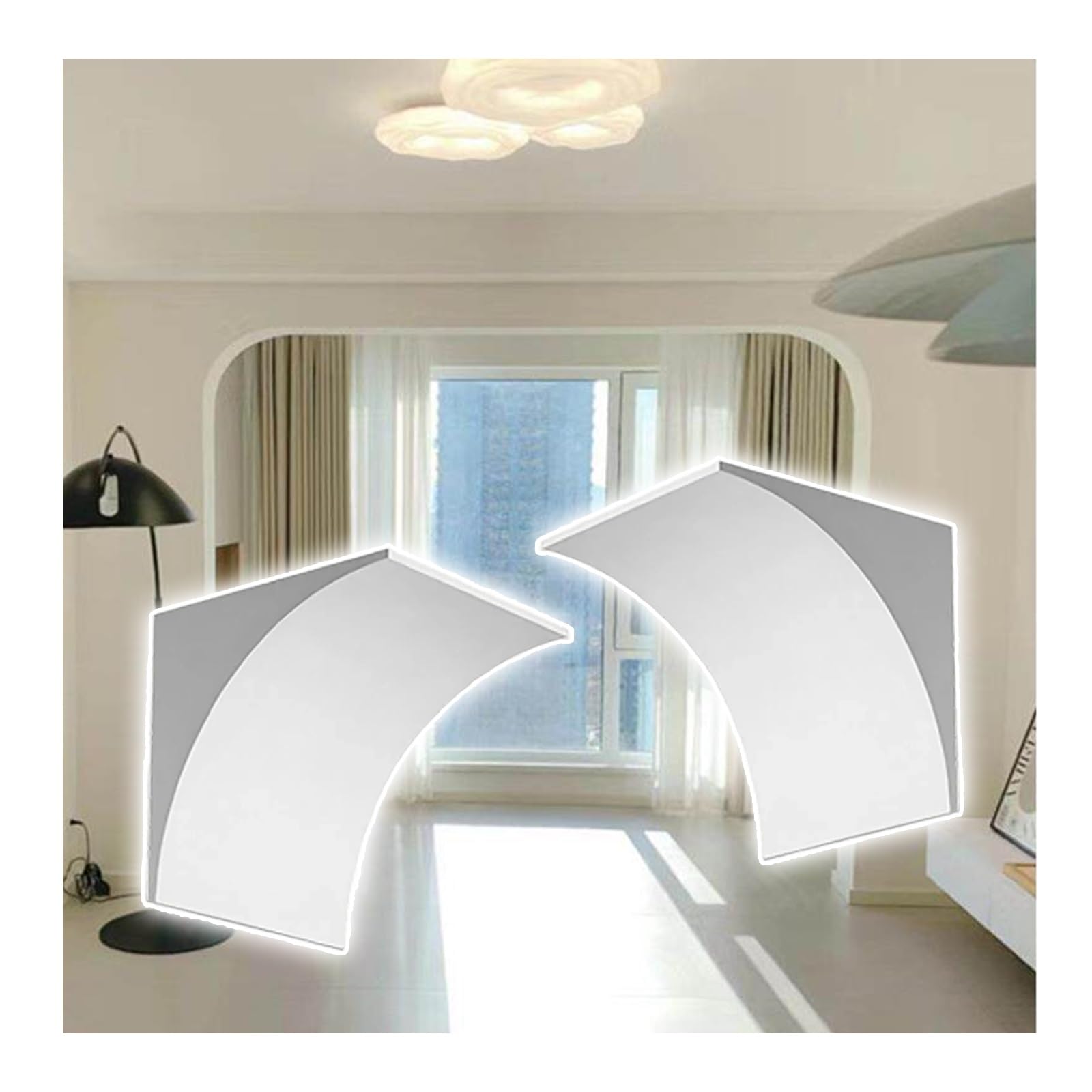Arche de porte en mousse 3D pour moulure de porte moderne DIY et deco interieure