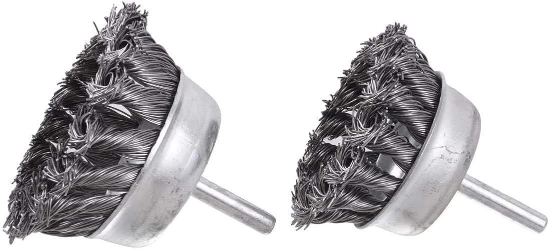 Rocaris 7Pcs Twist Knot Wire Wheel Brush for Drill Crimped Cup Wire Wheels Brush Set for Drill with 1/4-Inch Shank For Rust Removal, Corrosion and Scrub Surfaces : Industrial & Scientific