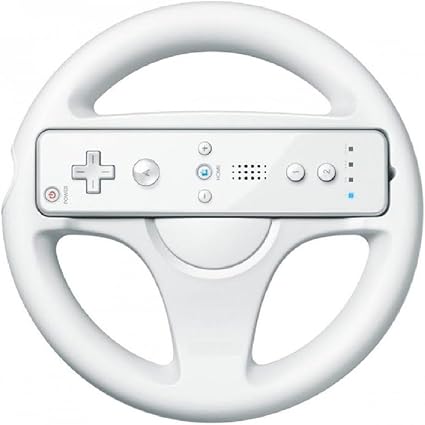 REY Volant pour Wii Blanc compatible Mario Kart