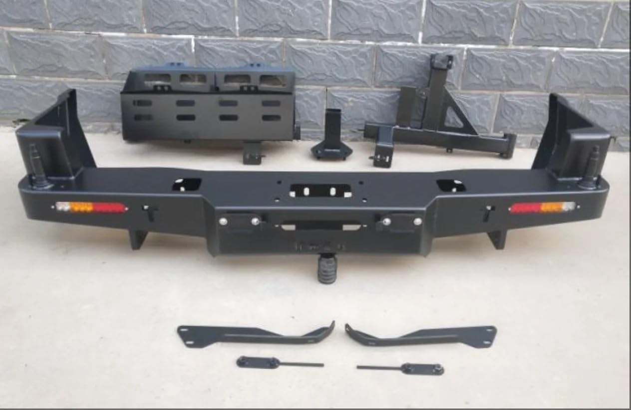 Spare Tire Mount Stalowy zderzak terenowy, mocowanie koła zapasowego, wspornik zbiornika paliwa, pasuje do Nissana Patrol Y61 1998-2015 uchwyt ścienny do opon