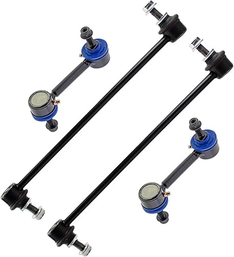 Miniatura 105 de Detroit Axle - 4 barras estabilizadoras para Jeep Grand Cherokee Commander 2005-2010 2006 2007 2008 2009 de repuesto delantero y trasero