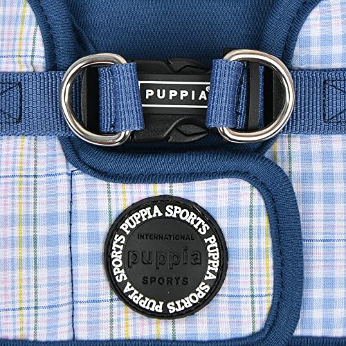 Puppia Luke Step-in Vest Dog Harness No Choke No Pull Walking Training for Small and Medium Dog - Blue - M - Image 4
