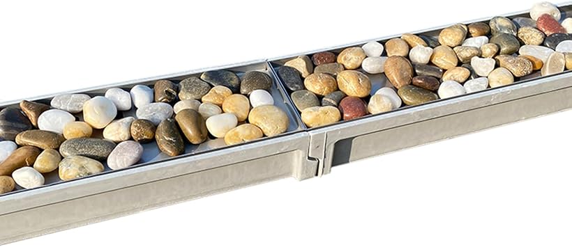 Channel Drain Kit, Garden Landscape Roadside Pebbles Rainwater Gutter/ Commercial Trench Drain System with Stainless Steel Grate U Grating, Tall 1 2 3 5 9 11 Inch100x11x10cm39 3/8 x 4 3/8 x 4"