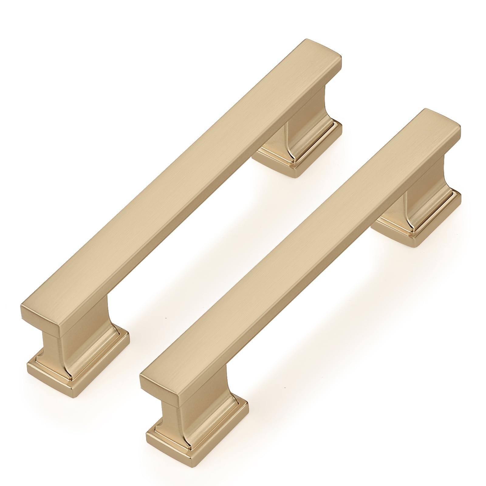 Probrico paquete de 20 tiradores de bronce champán de 96 mm para gabinetes de cocina