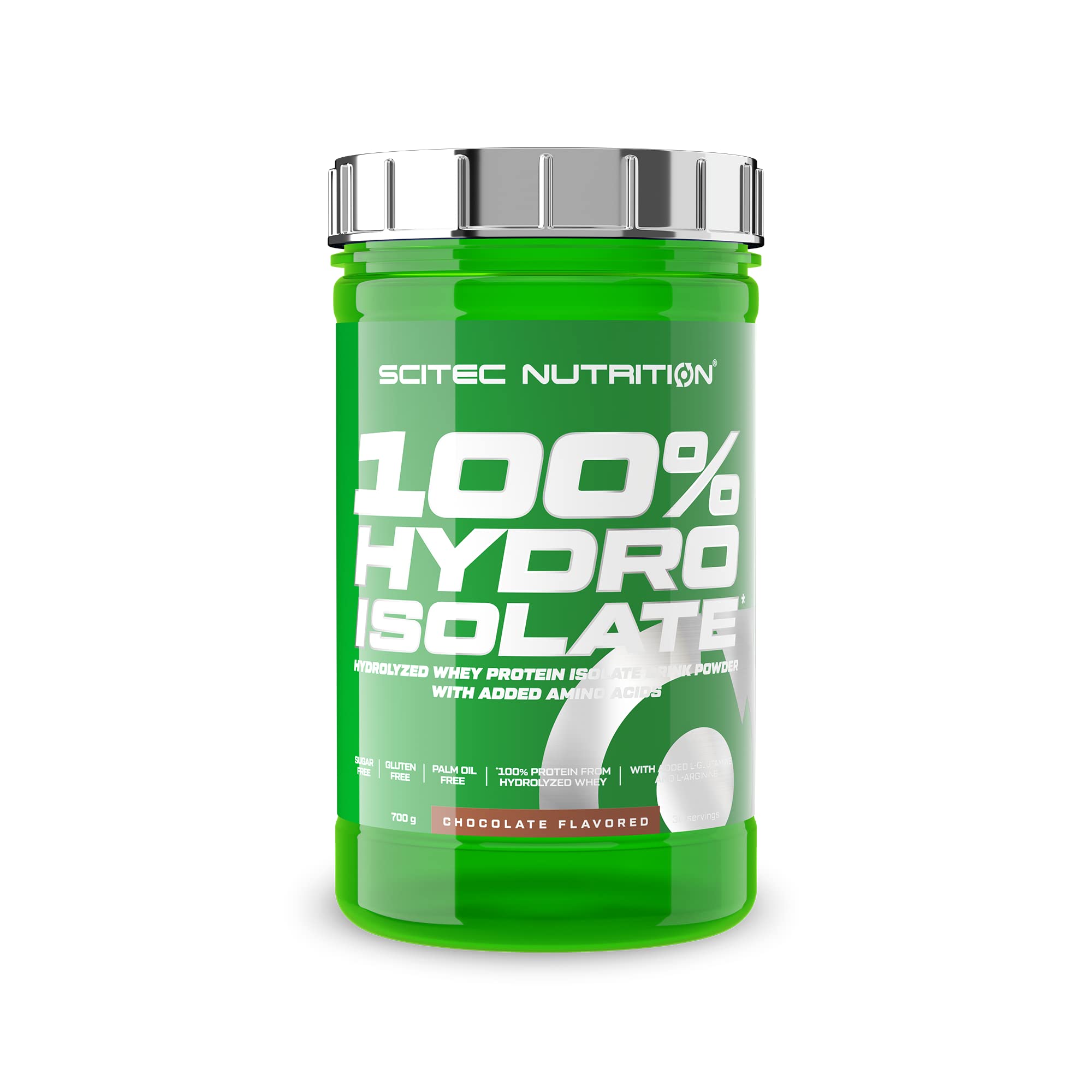 Scitec Nutrition | 100% Hydro Isolate, Chocolate Flavored Pre-workout Drink Powder | With Hydrolyzed Whey Protein Isolate, L-Glutamine, L-Arginine and Sweeteners | 700 gm