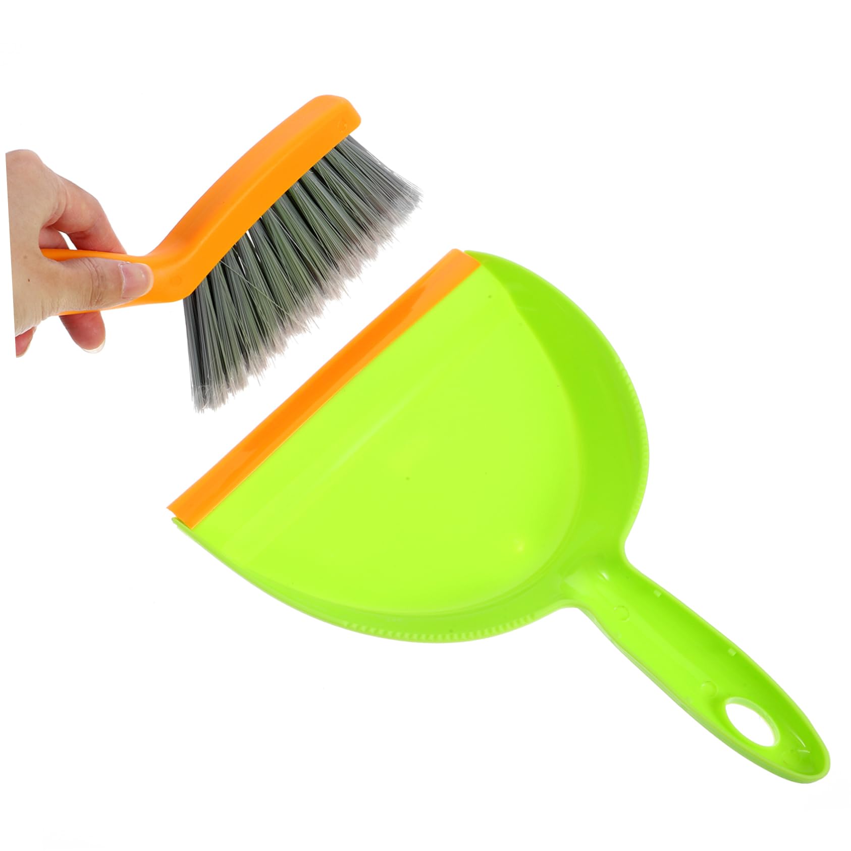 HAPINARY 1 Set Broom Dustpan Set Sweeping Hand Broom Household Broom and Dustpan Portable Hand Broom Dust Pan Broom Brush Dustpan Table Cleaner Tool Table Whisk Broom Desk Cleaner Brush Pp
