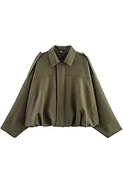 Womens Faux Suede Bomber Jacket Casual Lapel Pilot Cropped Coat Oversized Motorcycle Jackets 2025 Outerwear