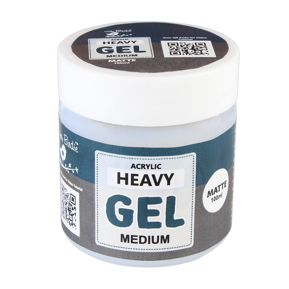 Little Birdie Acrylic Heavy Gel Matte 100ml Bottle Thick Texture Medium for Painting Art Craft-image-28