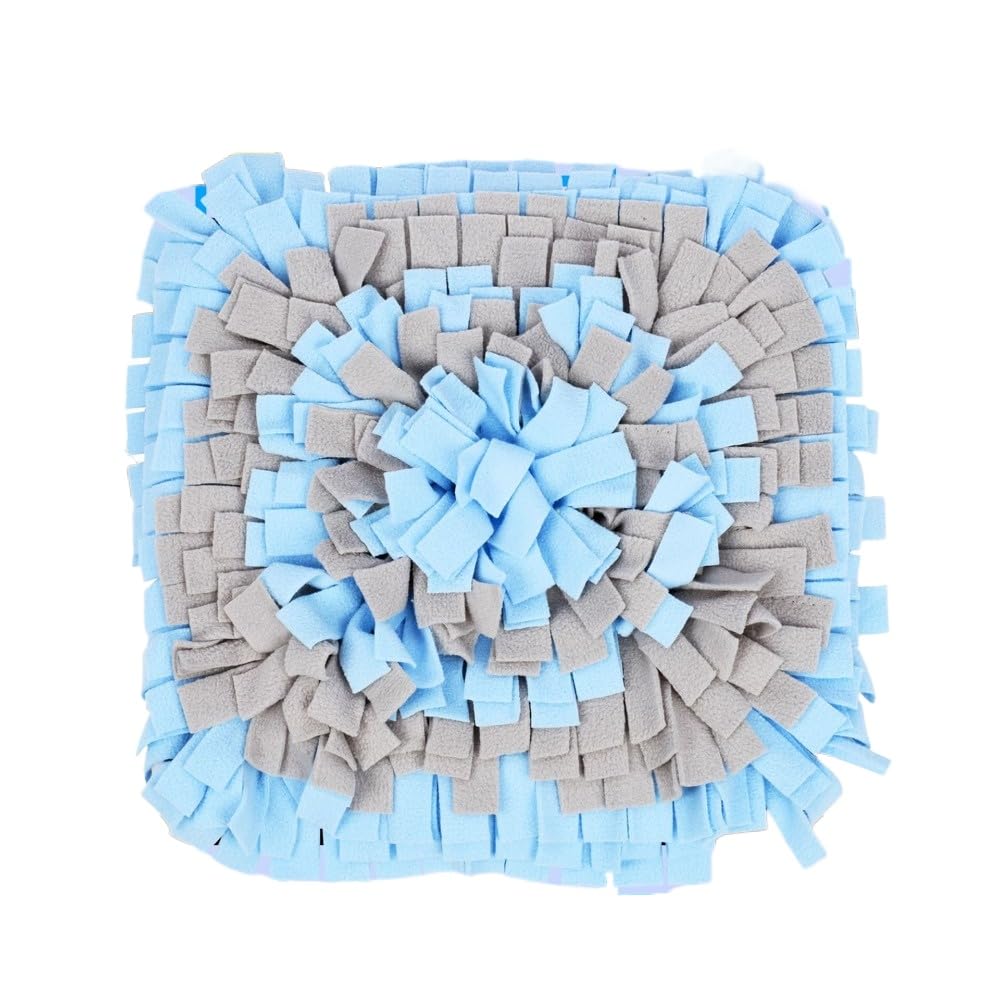 DAFORERAL Mini Square Snuffle Mat for Small Pets, Interactive Nose Work Toy for Rabbits Hamsters Dogs, Fun Foraging Pad for Boredom Relief and Energy Release (A12)