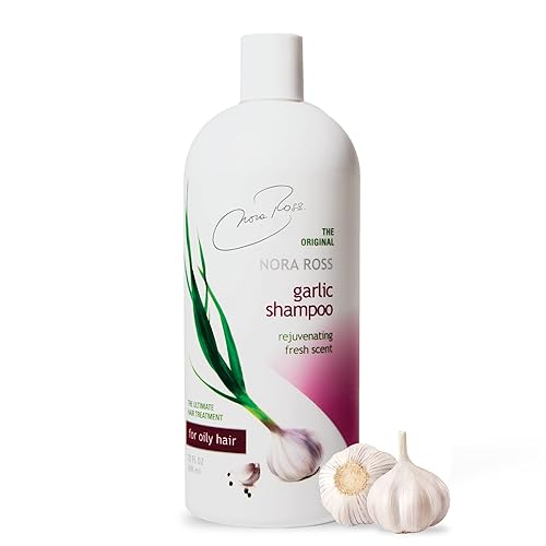 Nora Ross - Champú original para cabello graso el mejor tratamiento de fortalecimiento del cabello con infusión de extracto de aceite de ajo sin