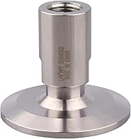 Vista 15 de Dernord - Adaptador de abrazadera triple de 1.5'' a abrazadera de rosca FNPT de 1 pulgada para tubería sanitaria