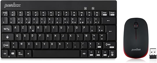 PERIDUO-712 Clavier Et Souris Sans Fil - 2.4GHz - AES 128 Bit - Noir - AZERTY
